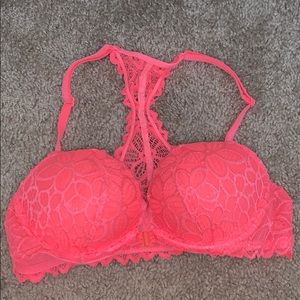 Pink push up bra
